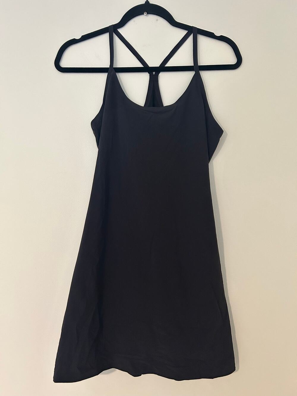 Outdoor Voices Exercise Tennis Golf Dress Small Racerback Lightweight Black S
